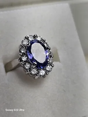 Tanzanite And Diamond Ring-Custom • £1929.30
