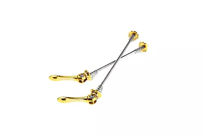 MOWA Mountain EBike MTB Bicycle Ti Skewers Set Titanium-axle W/QR Levers Gold • $29.95