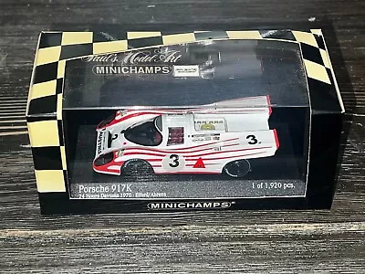 1970 Porsche 917K Austria 24H Daytona Elford Ahrens 1/43 Minichamps 430 706793 • $48.60