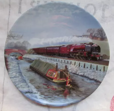 Davenport Pottery Railway Plate. Late Autumn Crossing. • £9