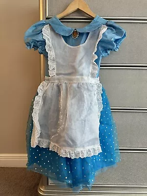 Alice In Wonderland Disney Costume Dress Girls Size Medium 7/8 M • $9.99