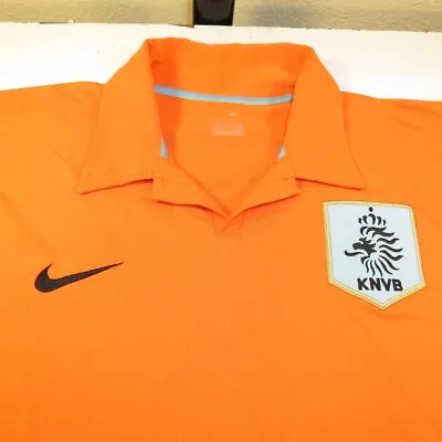 Nike Knvb Netherlands Holland Football Soccer Jersey Polo Shirt Xxl V Nistelrooy • $74.99