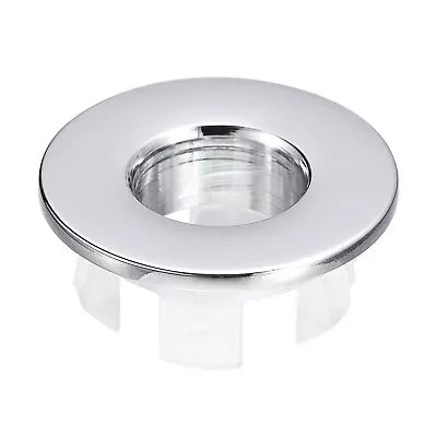 25.3mm Sink Trim Overflow Cover Ring Round Hole Insert In Caps Silver • £4.14