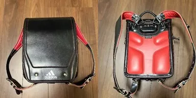 Randoseru Japanese School Bag Kid's Backpack Adidas Black Red #2 • £75.90
