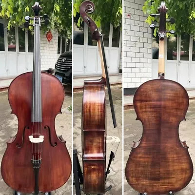 Hand Made Vintage Finishes Master Cello Full SizeNice Spruce Maple Wood #15697 • $699