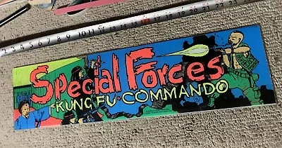 22 1/4-6”. ORIGINAL Special Forces PLEXI Sign Marquee ARCADE GAME PART • $65