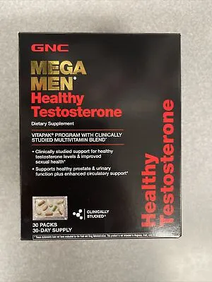 BRAND NEW GNC Mega Men Healthy Test Vitapak 30 Pack LONG EXP • $69.99