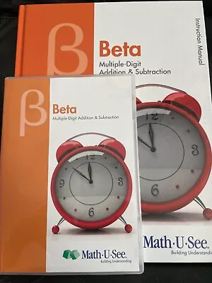 Math-U-See Beta Instruction Manual + DVD - Homeschool Curriculum • $23