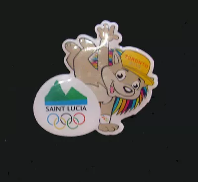 TORONTO 2015 Pan Am Olympic Games LIMITED  St Lucia NOC Team Delegton Mascot Pin • $15.48