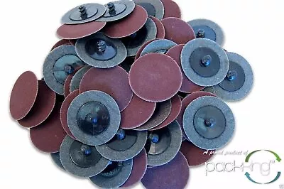 50 Pc 2 Inch Roloc Discs 180 Grit R Type Sanding Abrasive Roll Lock (fine) • $18.49