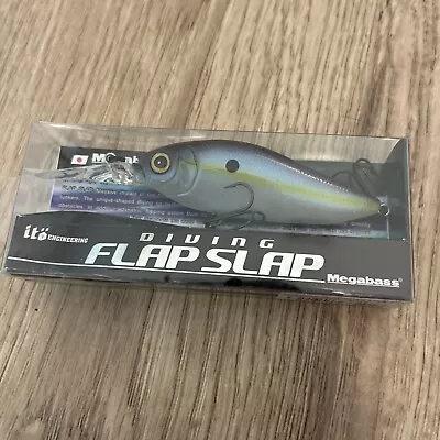 Megabass Diving Flap Slap Crankbait- 77mm 3/8 Oz - Sexy French Pearl • $18.99