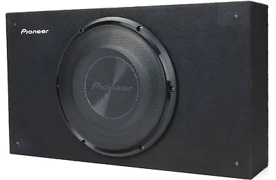 New Pioneer TS-A2500LB 10  Shallow Truck Wedge Subwoofer Behind Seat Enclosure • $159