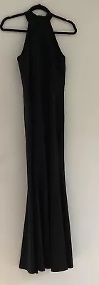 Berydress Long Black Mermaid Halter Dress Size M Prom Party Club Gown • $18