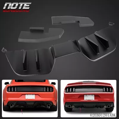 Fit For Premium Ford Mustang 2015-2017 Rear Bumper Lip Diffuser W/ Side Valance • $58.55