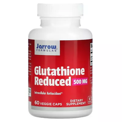 Jarrow Formulas Glutathione Reduced 500mg 60 Vcaps | Intracellular Antioxidant • £34.99