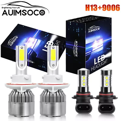 For Dodge Ram 2500 2006-2008 -6500K LED Headlight Hi/Lo+Fog Light Bulb Combo Kit • $35.99