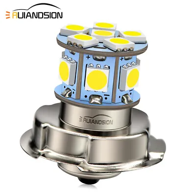 6V/ 12V P26S 5050 27 LED Motorbike Motorcycle Headlight Bulb Front Driving Lamp • $7.17