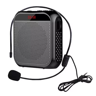 Portable Voice Amplifier With Wired Microphone Speech Amplifier For Teachers • £13.99