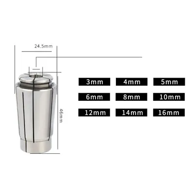 SK16 Chuck Collet Drilling Tapping Carving Spindle Machine Tool 3-16mm • £6.08
