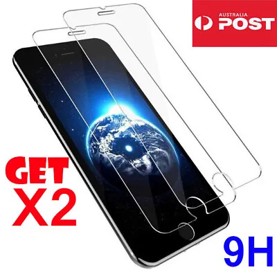 $4.93 • Buy 2X For IPhone 8 7 6 6S Plus 9H Premium Tempered Glass Screen Protection