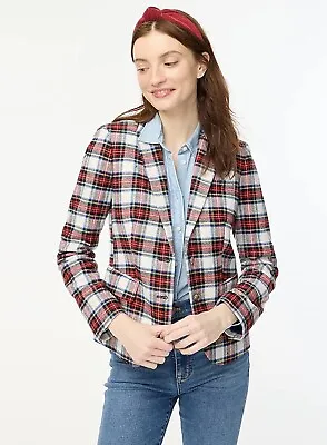 J Crew Blazer Women 6 Tartan Schoolboy Blazer • $55