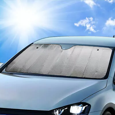 Jumbo Auto Sun Shade Car Window Cover Front Windshield Visor Protect Truck SUV • $15.99