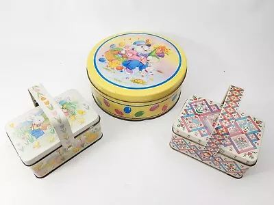 Vintage - Collector Tin Tins Easter Theme Keller Charles Philadelphia Hong Kong • $23.44