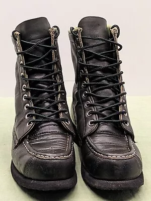 Vintage Made In Usa Browning Green Leather Lace Up Kangaroo Packer Boots 5 1/2 C • $130