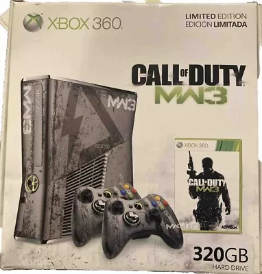 Xbox 360 Limited Edition Call Of Duty 320 Gigabyte Box Untested Console & Remote • $75