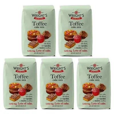 Wrights Baking Toffee Cake Mix 500g (Pack Of 5) • £15.99