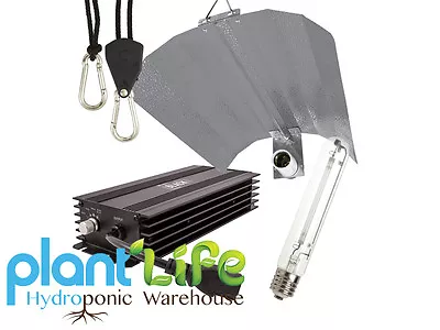 Lumii Black Dimmable 600W Digital Ballast Hydroponic Grow Light Kit • £64.95