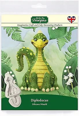 Katy Sue DIPLODOCUS Dinosaur Silicone Cake Mould Mold Cake Decorating Brand New • £14.95