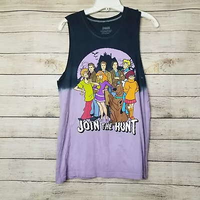 $22 • Buy Retro Scooby Doo Supernatural Scooby Natural Group Dip Dye Muscle Tank Medium