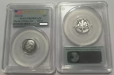 2015-w First Strike Roosevelt Proof Dime Pr69 Dcam Pcgs -- March Of Dimes Set • $34.99