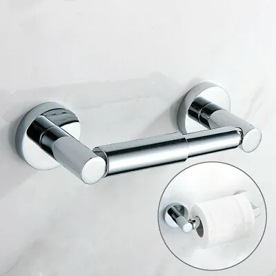 £7.69 • Buy Wall Mounted Toilet Roll Holder Bar Tissue Paper Stand Bathroom Storage Chrome