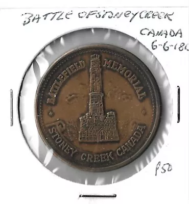 Battle Of Stoney Creek Canada 1813 Memorial 1962 1-1/4   Bronze Medal • $9.95