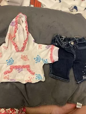 £3 • Buy Build A Bear Genuine Princess Jeans & Hoodie