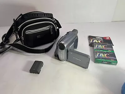 Canon ZR500 Mini Dv Camcorder With Battery Carrying Case And New DVC Tapes • $68.99