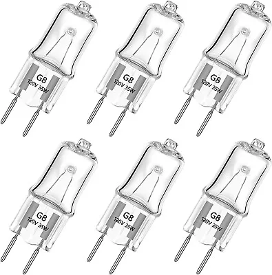 6 Pack G8 Base JCD Type Light Bulb 35W 120V 35 WATT Fast USA Shipping! • $17.99