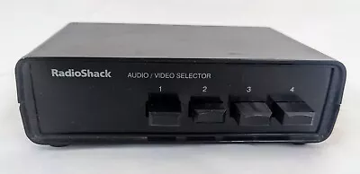 Radio Shack A/V Audio Video 4-Way 4 Input RCA Selector Switch Model 15-1956b • $10.95