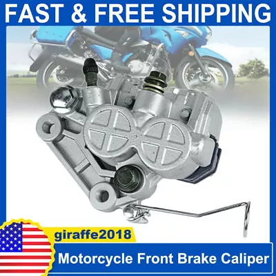 Front Brake Caliper Lower Pump Master Hydraulic Cylinder W/Brake Pad Motorcycle. • $55.10