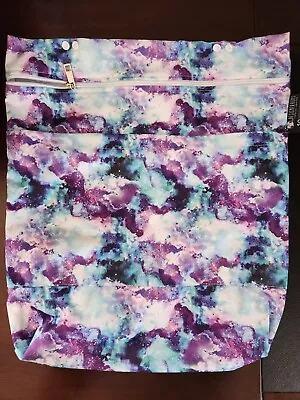 Designer Bum Regular Wet Bags MCN Silver Lining Purple Blue Galaxy Convertible • $10