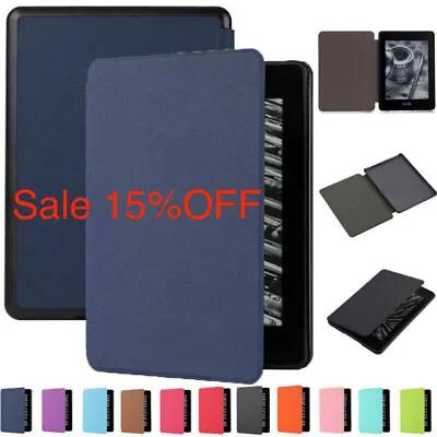 Flip Leather Folio Case Cover For Amazon Kindle Paperwhite 4 2018 10th Magnetic • $10.89