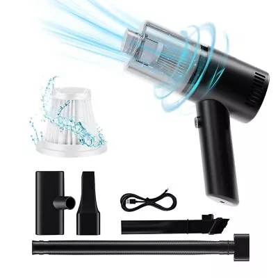 3 In 1 120W Car Vacuum Cleaner Handheld Duster Mini Vacuum Cleaner Wired 5500PA • $14.99