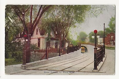 1913 Cancel Vintage Postcard: Selby Tunnel St. Paul Minnesota • $2.79