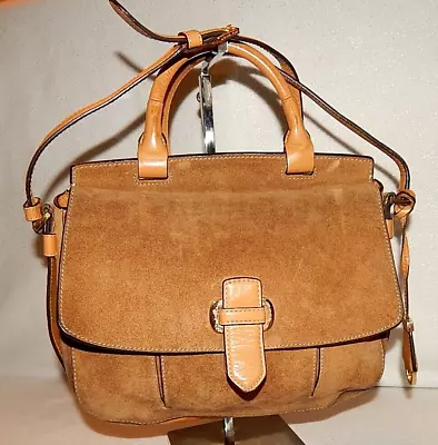 Michael Kors Handbag Purse Bag 30S6GRUM3S Romy Messenger Desert Leather Suede • $38