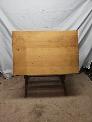 Vintage MCM Adjustable Drafting Artist Dining Bar Table • $117