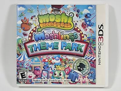 Moshi Monsters: Moshlings Theme Park (Nintendo 3DS 2012) Complete CIB Tested • $4.99