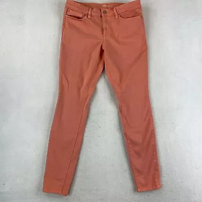 Gap Legging Jeans Women's 10/30 REG Coral 5-Pocket Mid Rise Cotton Blend • $14.95