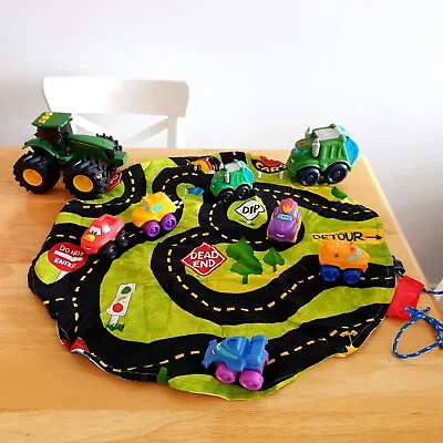 $22 • Buy John Deere TRACTOR Cars And Carry Bag With STORAGE TOYS